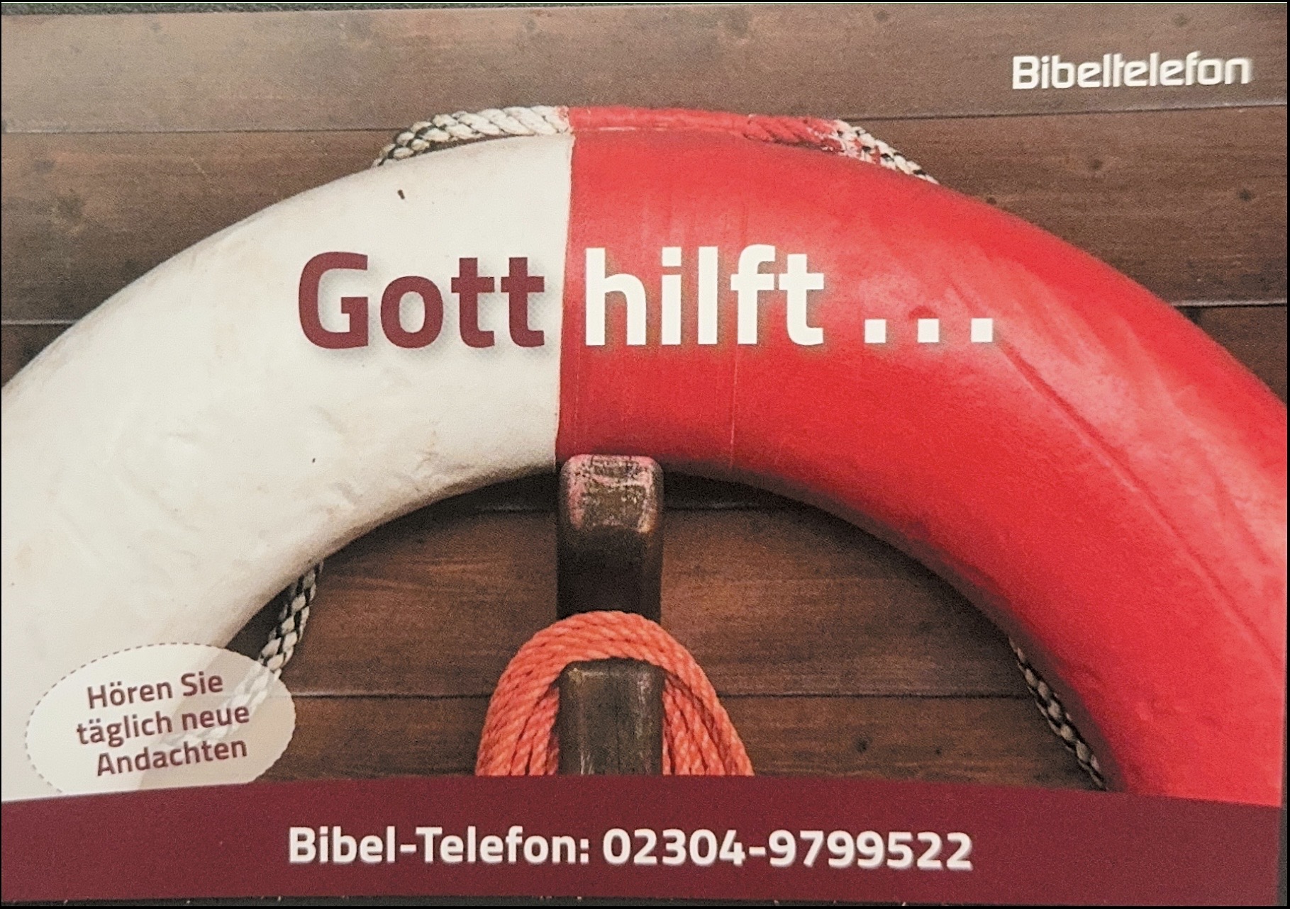 Flyer Bibel Telefon